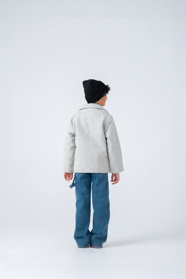 Boys Grey Ember Felt Coat