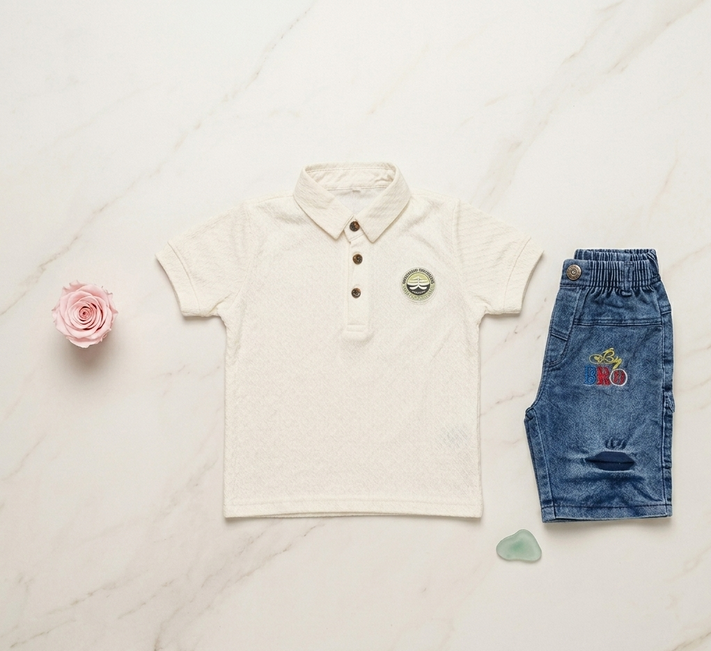 Half sleeve polo Shirt and shorts set