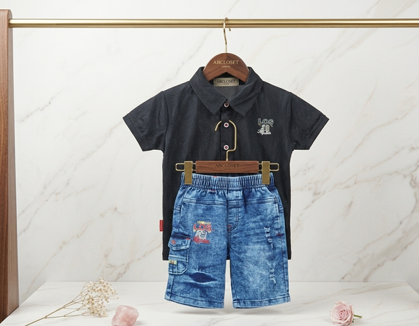 Half sleeve polo Shirt & shorts set