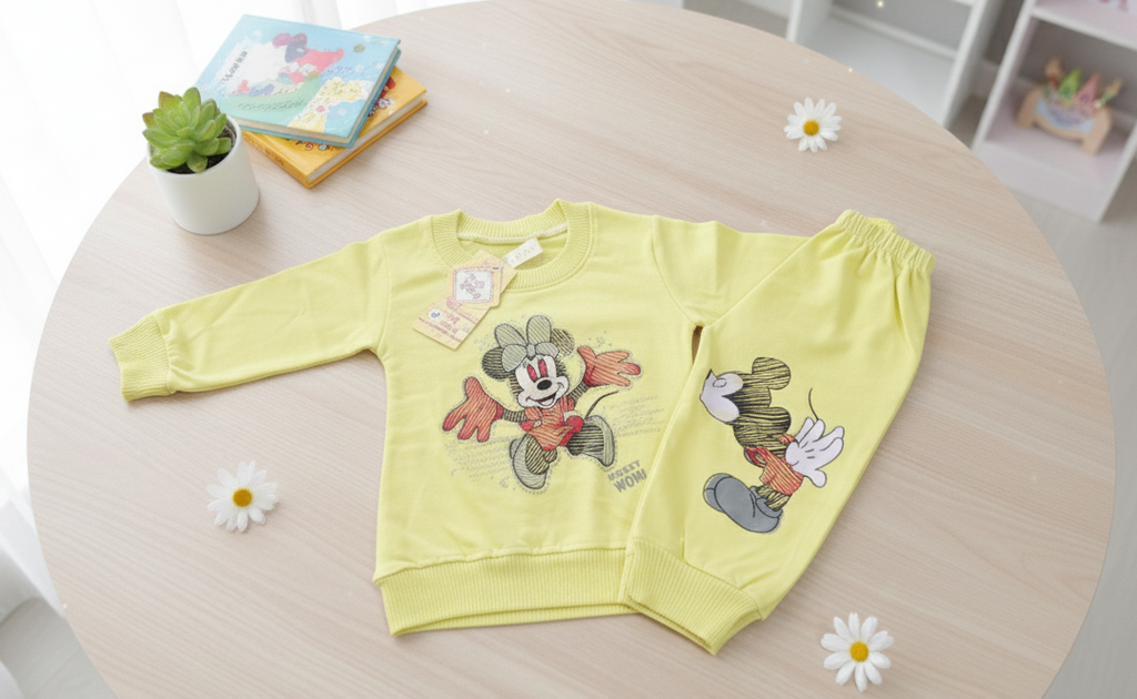 Minnie Mouse Ribbed Cuff Tracksuit