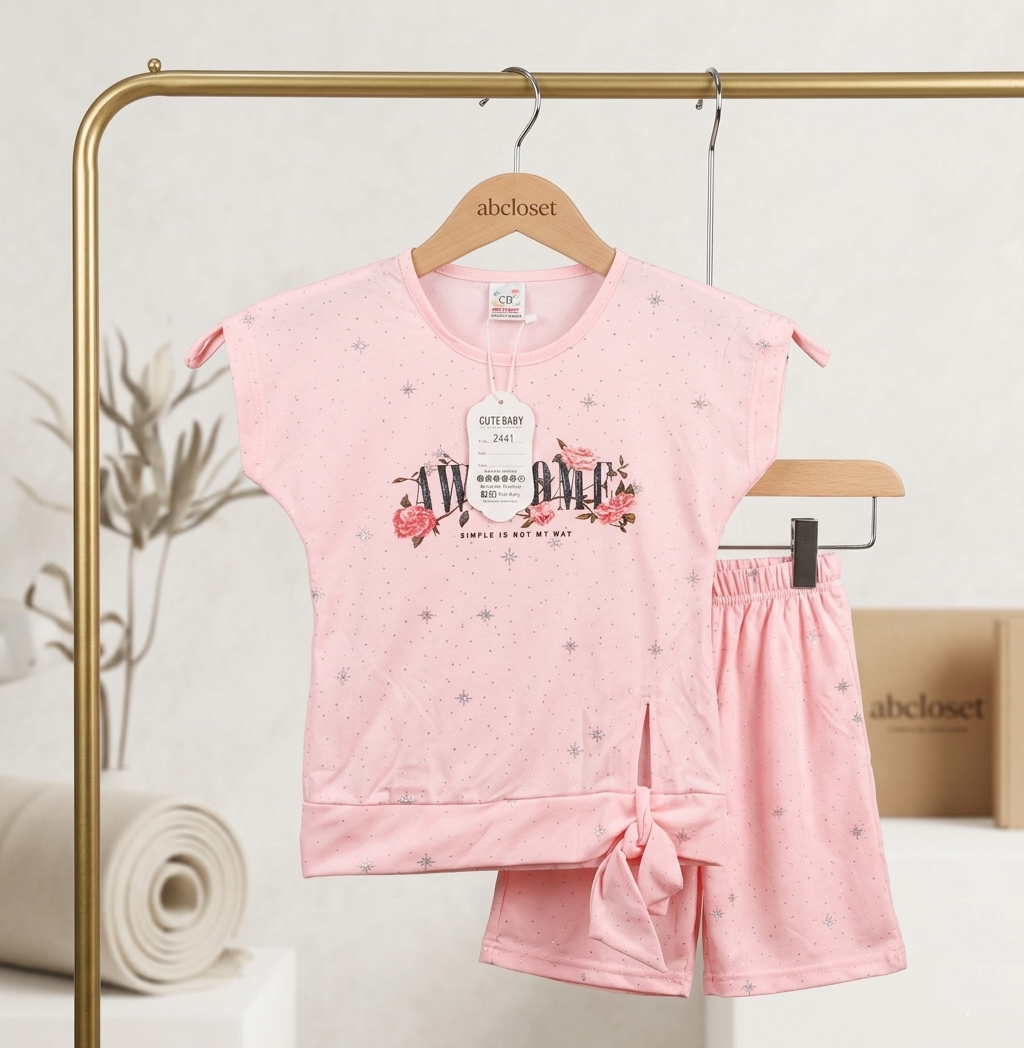 Sparkle & Bloom Top & Shorts Set