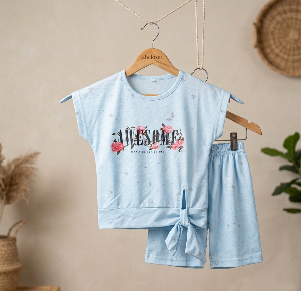 Sparkle & Bloom Top & Shorts Set