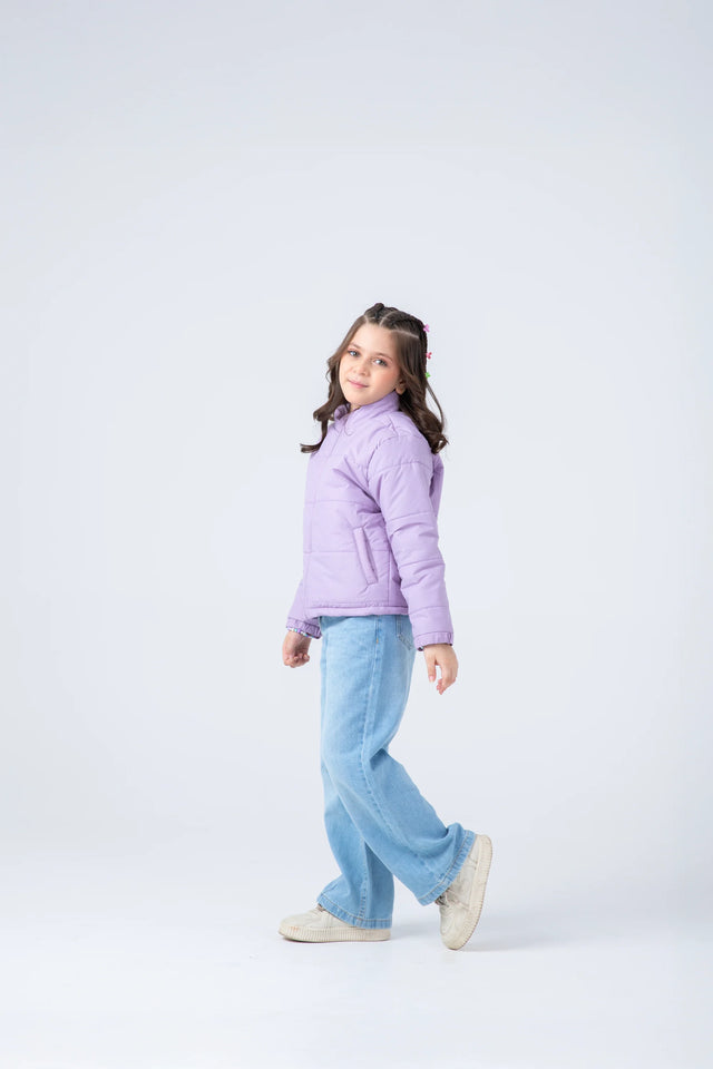 Girls Lilac Puffer Jacket