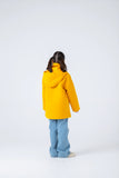 Girls Mustard Felt Coat