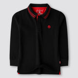 Black Boys Full Sleeves Polo