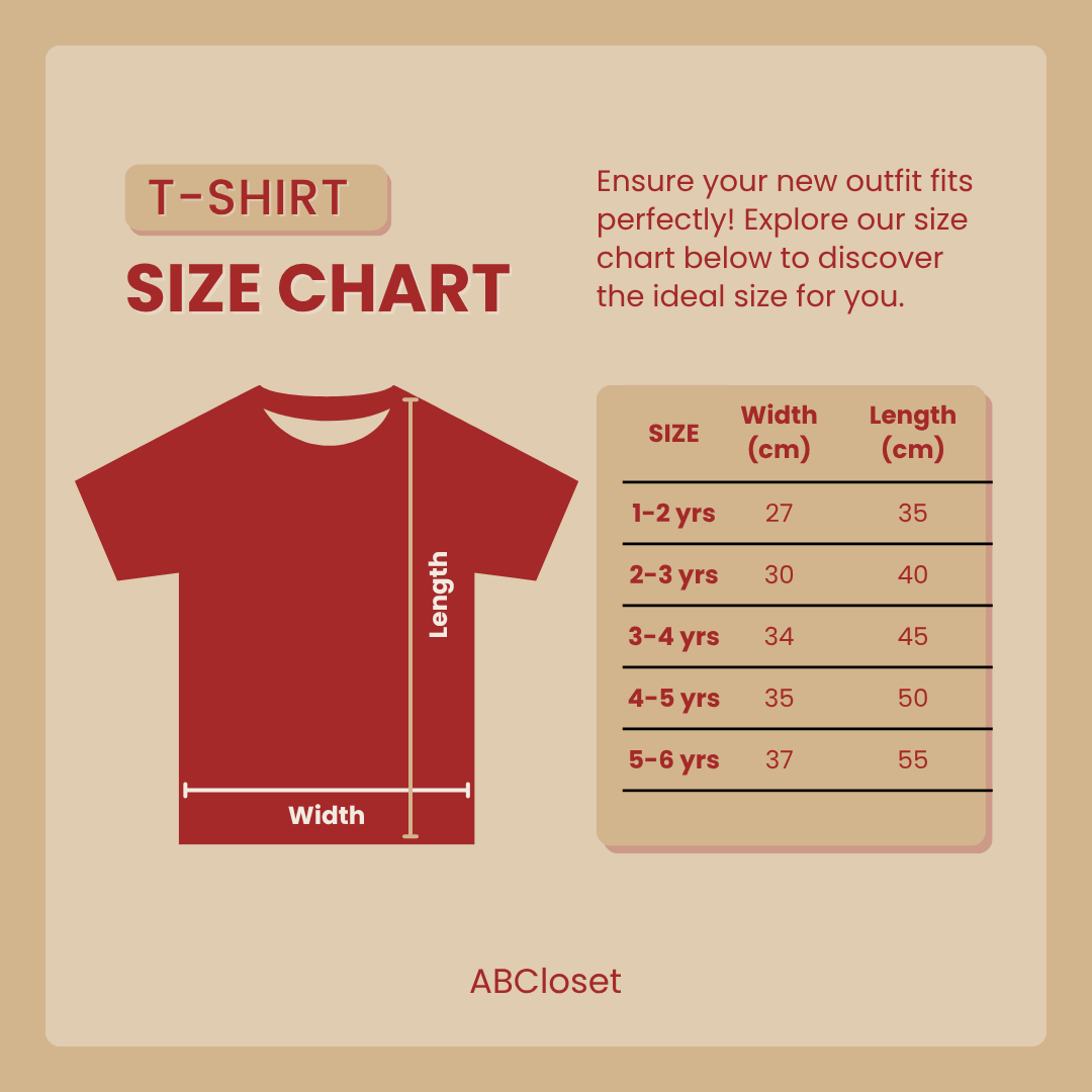 Comfy Sando Set Size Chart