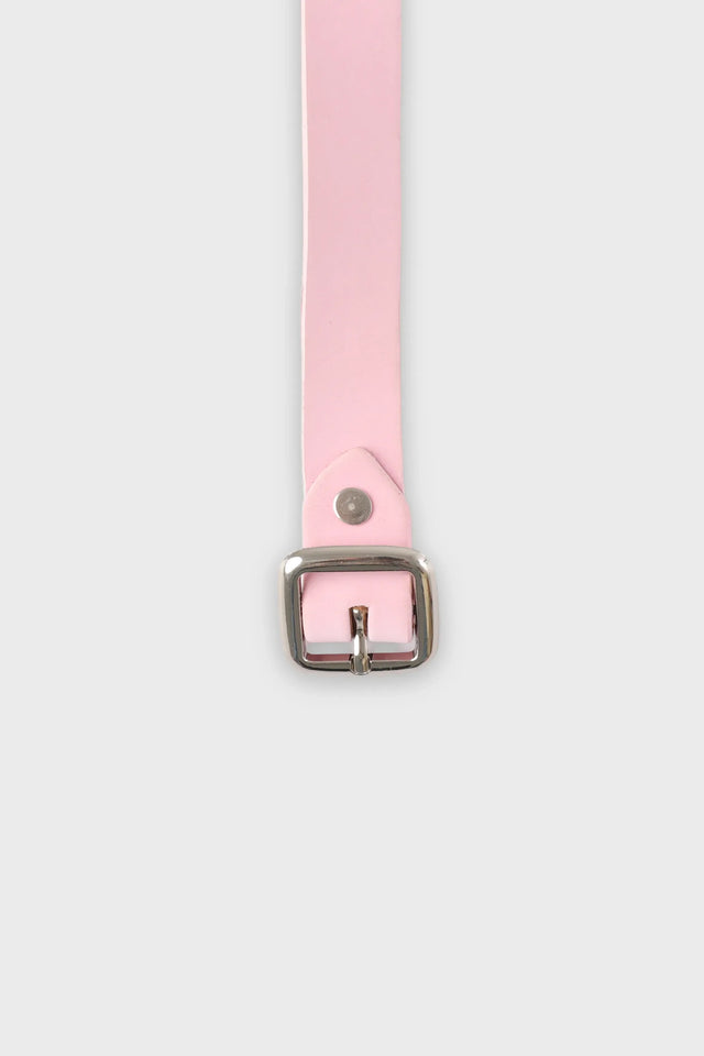 Girls Pink Leather Belt