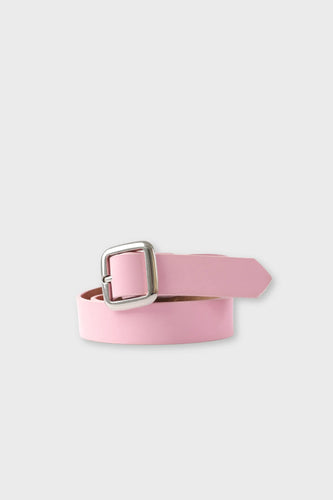 Girls Pink Leather Belt