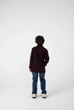 Boys Burgundy Felt Coat