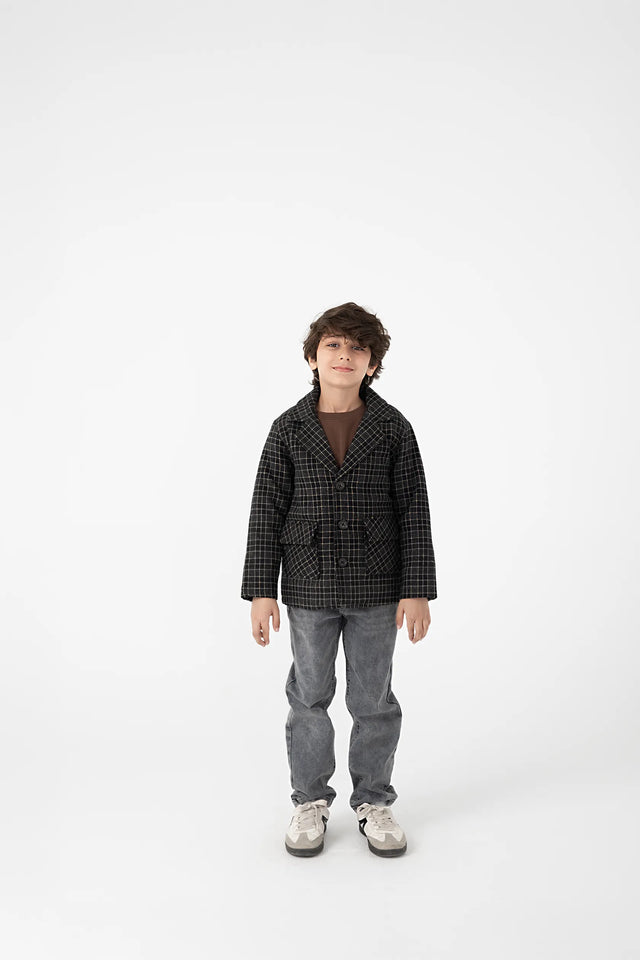 Classic Check Boys' Felt Jacket