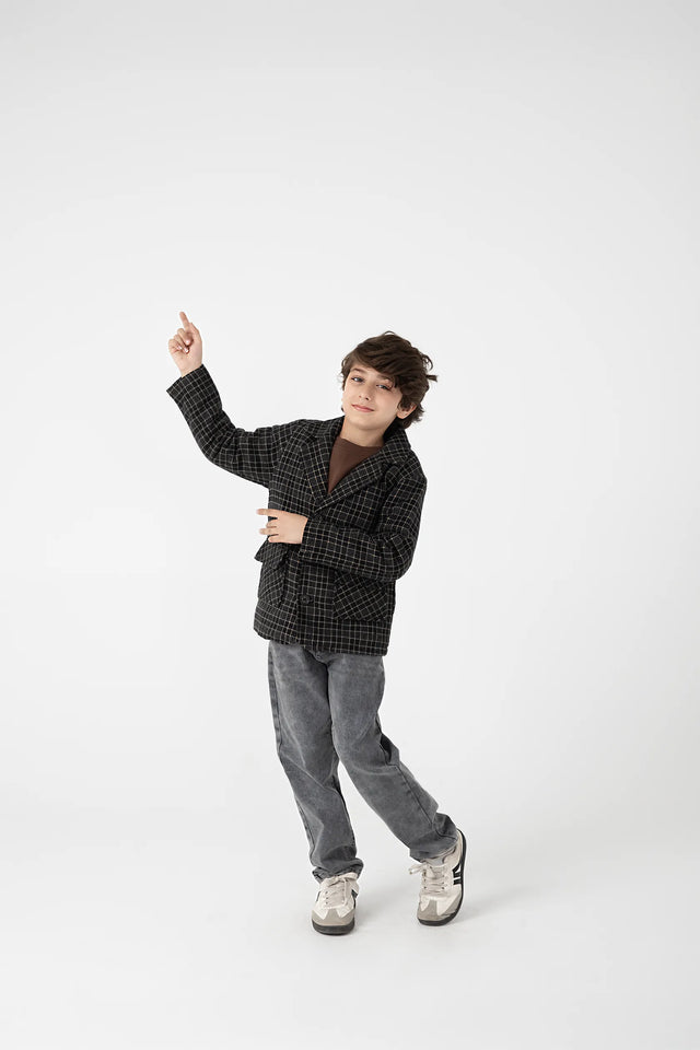 Classic Check Boys' Felt Jacket