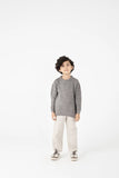 Boys Grey Grid Sweater