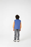 Boys Royal Sleeveless Puffer Jacket