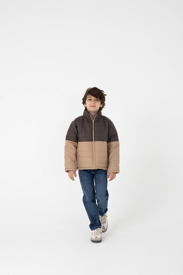 Boys Cocoa Block Puffer