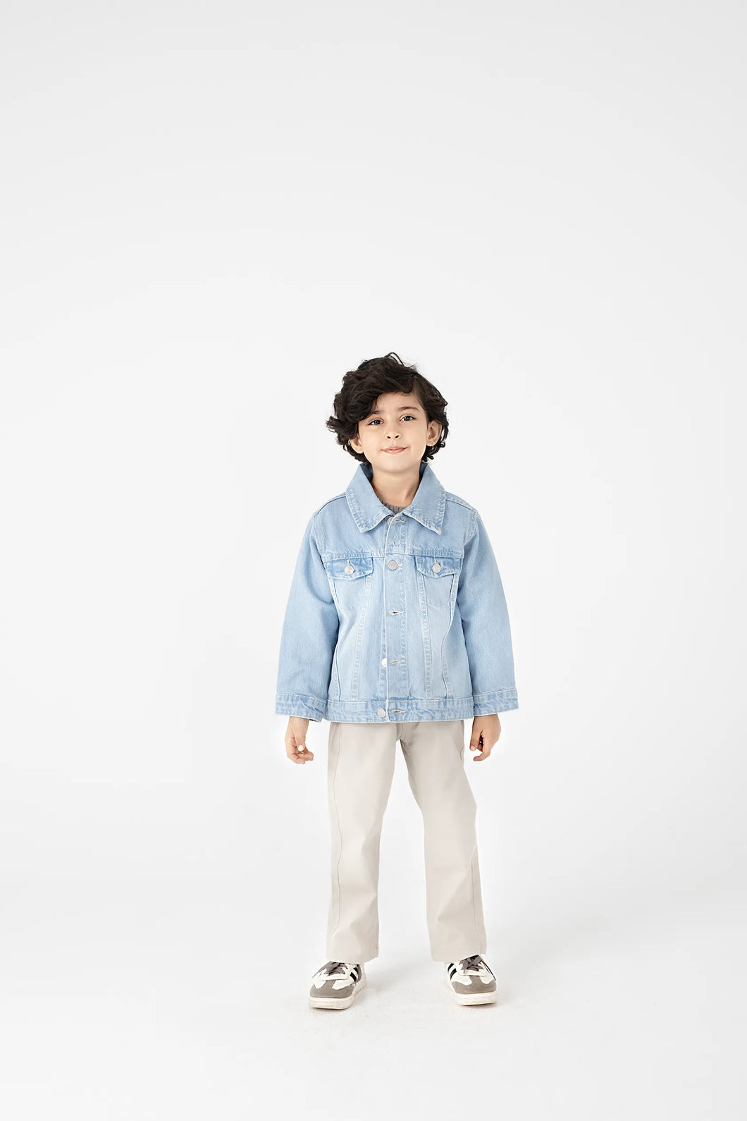 Boys Faded Blue Denim Jacket