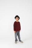 Boys Burgundy Bolt Fleece Sweatshirt