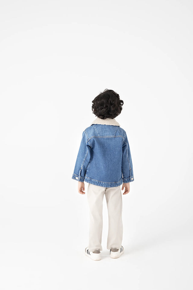 Urban Boys' Sherpa Denim Jacket