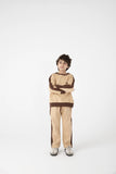 Boys Beige Fleece Co-Ord Set