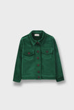 Girls Green Corduroy Jacket