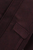 Boys Burgundy Felt Coat
