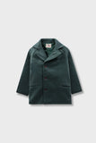 Boys Teal Felt Coat