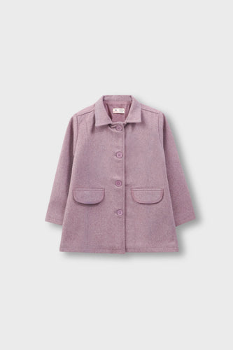 Girls Berry Bloom Felt Coat