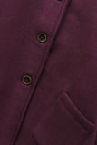 Girls' Maroon Felt Coat