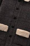 Boys Dark Brown Felt Jacket