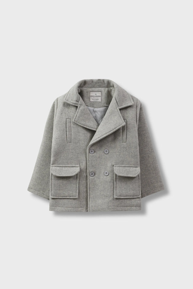 Boys Grey Ember Felt Coat