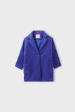 Girls Blue Frosty Felt Coat