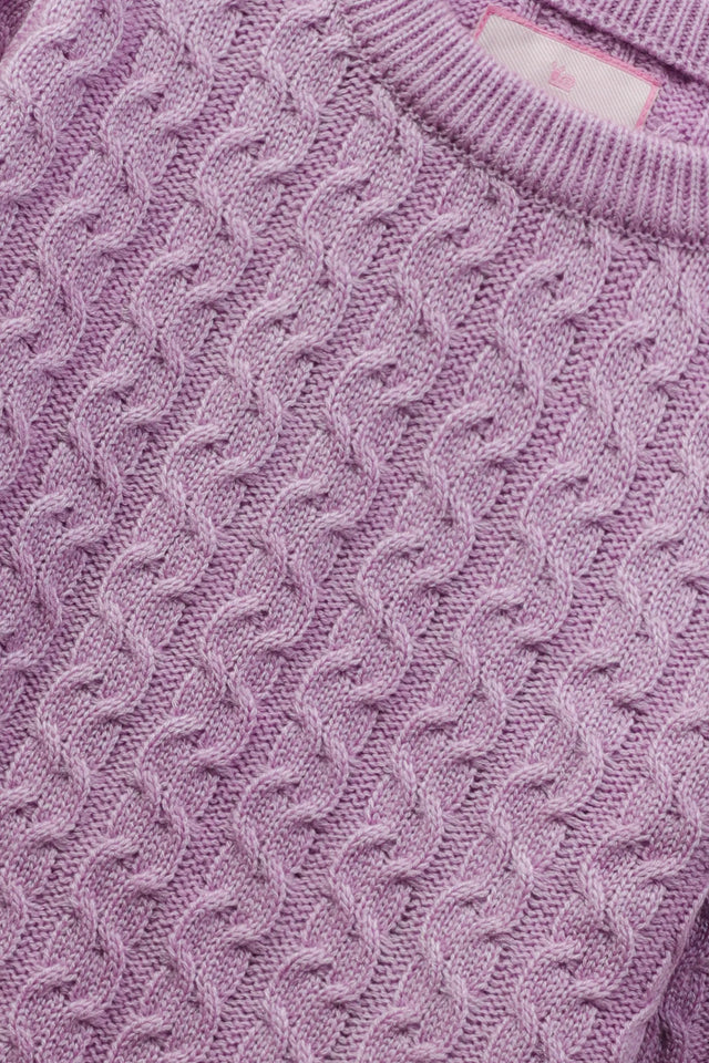 Girls Lilac Acrylic Sweater