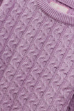 Girls Lilac Acrylic Sweater
