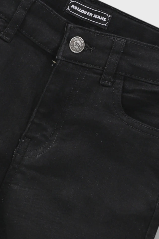 Boys Jet Black Denim Pants