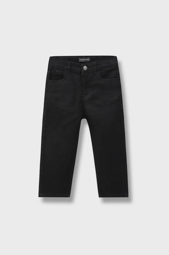 Boys Jet Black Denim Pants