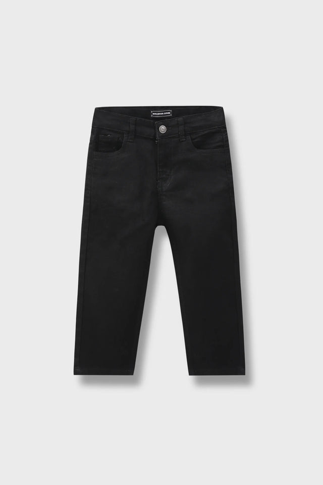 Boys Jet Black Denim Pants