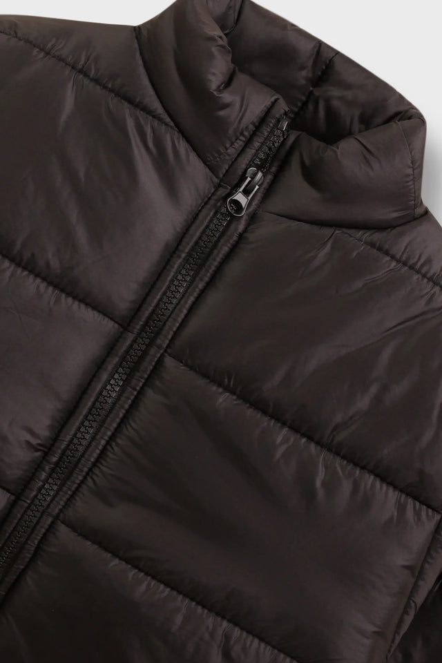 Boys Jet Black Puffer Jacket