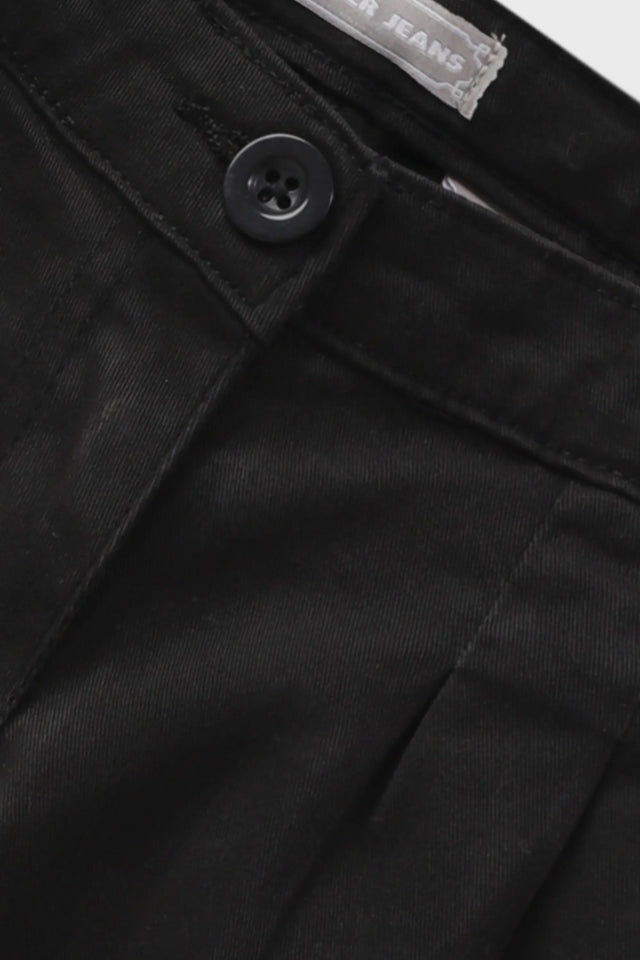 Girls Black Basic Pants