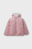 Girls Cozy Pink Puffer Jacket