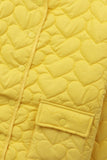 Girls Yellow Quilted Jacket
