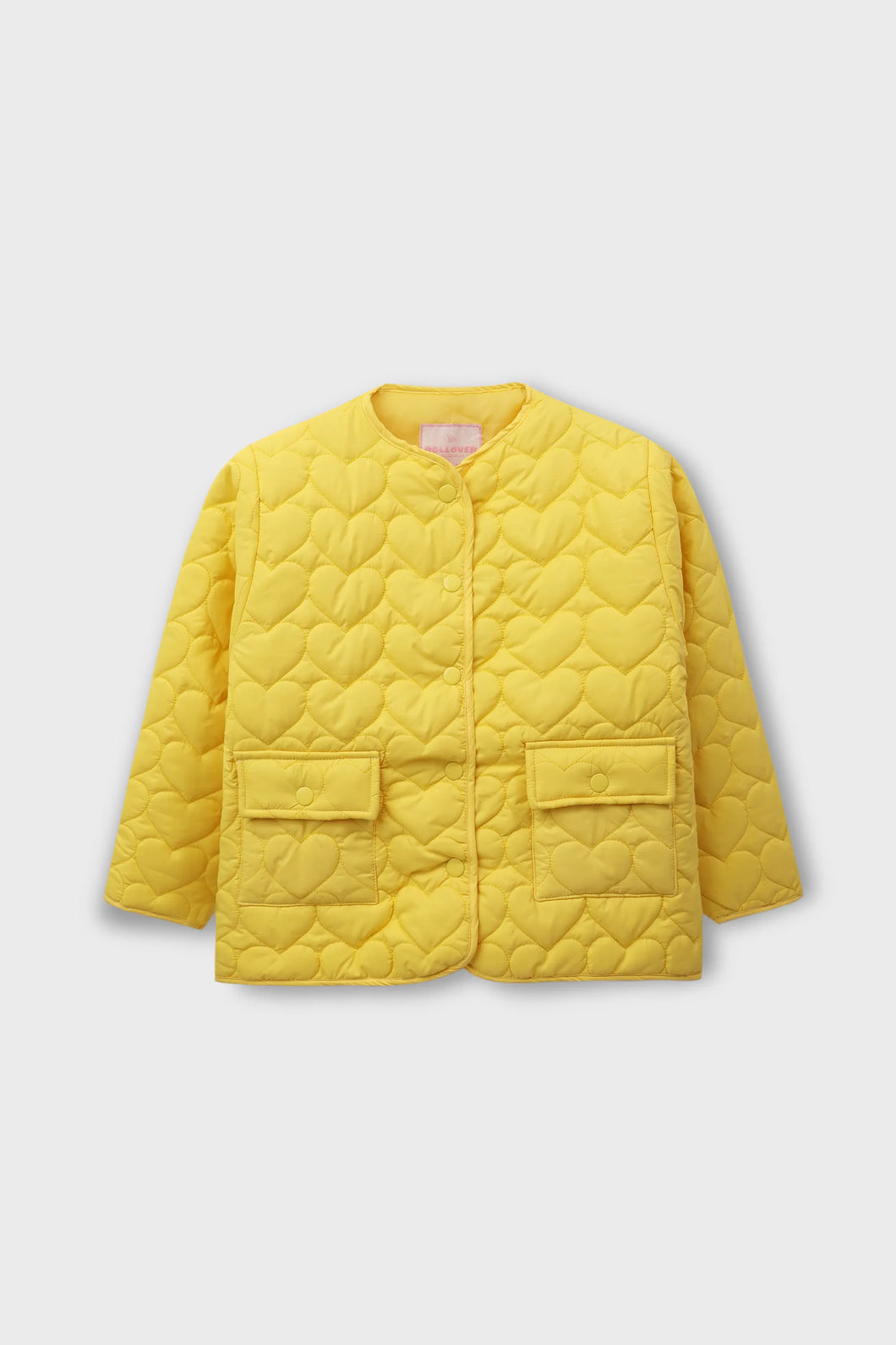 Girls Yellow Quilted Jacket