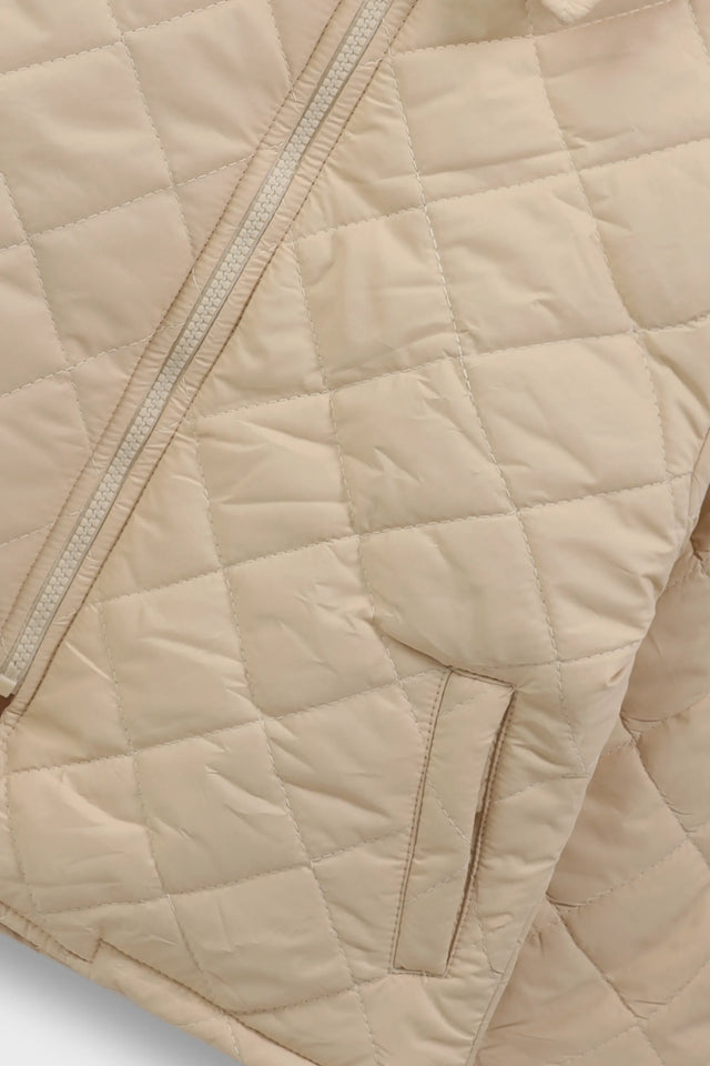 Girls Beige Puffer Jacket