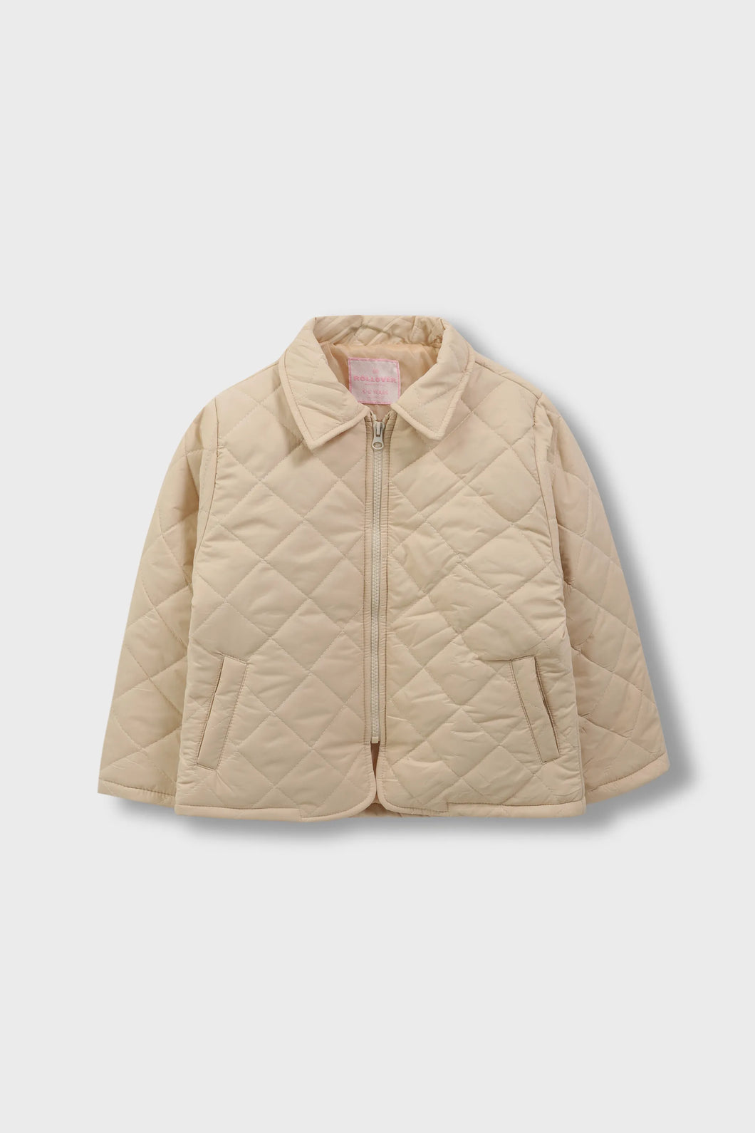 Girls Beige Puffer Jacket