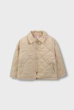 Girls Beige Puffer Jacket