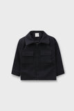 Black Bold Boys Felt Jacket