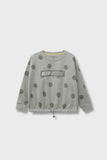 Girls Polka Fleece Cropped Sweatshirt
