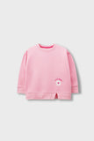 Girls' Puffy Pink Fleece Sweatshirt