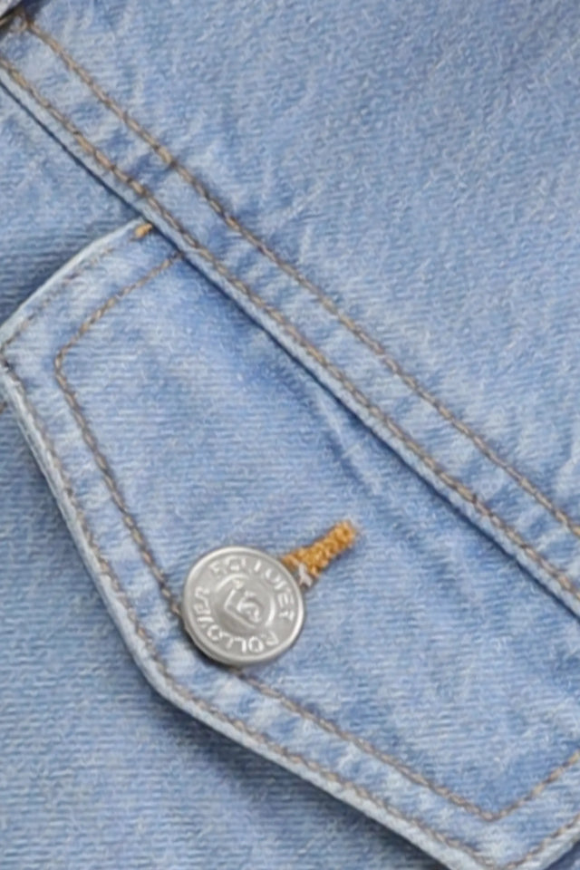 Girls Frost Collar Denim Jacket