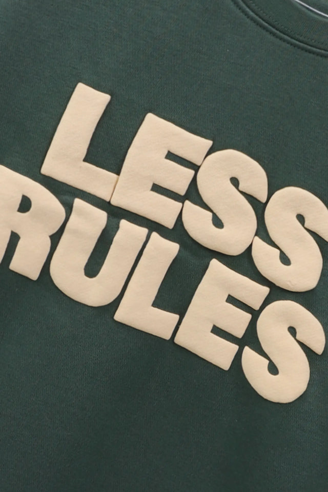 Boys Dark Green Fleece Sweatshirt