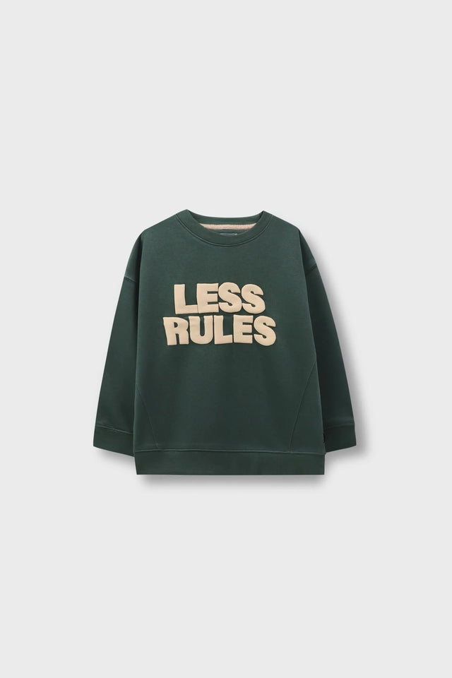 Boys Dark Green Fleece Sweatshirt
