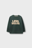 Boys Dark Green Fleece Sweatshirt